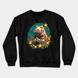 hippopotamus Crewneck Sweatshirt